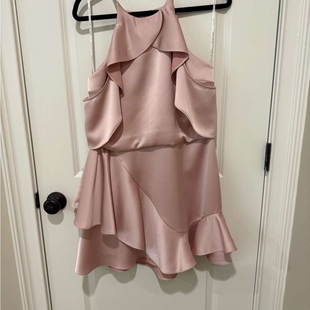 Halston Heritage Blush Sleeveless Dress
